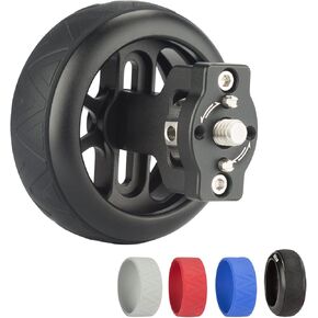 Nitze Wheel Side Handle with 1/4" Screw and Detachable Locating Pins for DSLR Camera Cage Locating Side Handle with Different Colored Rubber Rings - PA31D