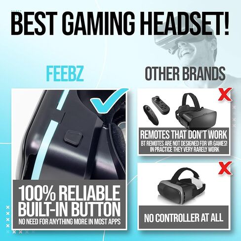 سماعة الواقع الافتراضي ثلاثية الأبعاد للآيفون والأندرويد – للأطفال | مع مقاطع فيديو VR ثلاثية الأبعاد للمشاهدة عبر الإنترنت | مجموعة نظارات الواقع الافتراضي للهواتف مقاس 4.5 بوصة - 6.5 بوصة - أخضر in Kuwait