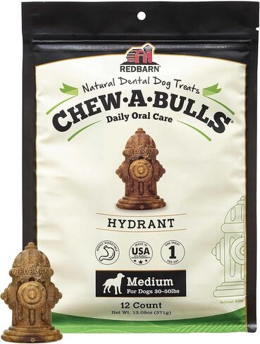 Redbarn Chew-A-Bulls (Size: Large, Shape: Hydrant, 6-Count (Pack of 1)) in Kuwait