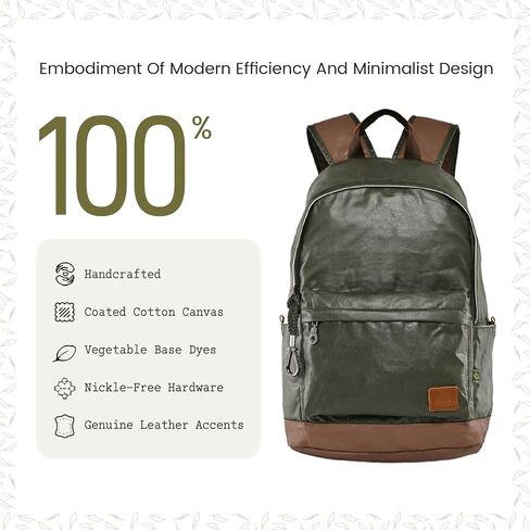 TSD Urban Canvas Backpack,Durable Hiking Lightweighted Casual Daypack Backpacks,Sturdy Travel Backpack Perfect for Work and Travel(ArmyGreen) in Saudi Arabia