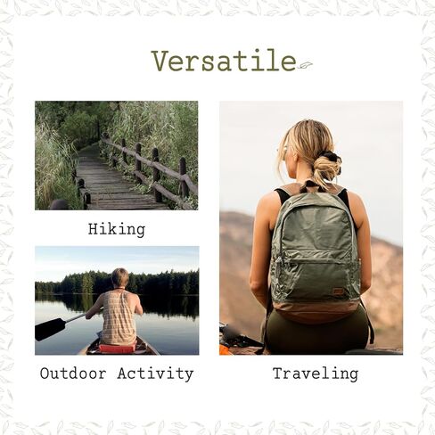 TSD Urban Canvas Backpack,Durable Hiking Lightweighted Casual Daypack Backpacks,Sturdy Travel Backpack Perfect for Work and Travel(ArmyGreen) in Saudi Arabia