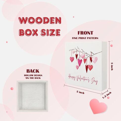 grapehiker Be My Valentine Sign, Vintage Valentines Day Decor, Valentines Day Wooden Sign, Valentines Day Desk Decor, Valentines Decorations, Vintage Cat Kitten Valentines Wood Box Sign 5x5 in Kuwait