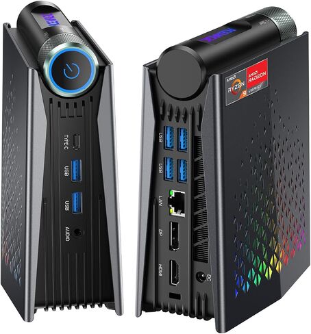 ACEMAGICIAN Mini PC, AMD Ryzen 9 6900HX(up to 4.9 GHz), 32GB DDR4 1TB NVME SSD Mini Tower PC, AMD Radeon 680M Mini Desktop Computer Support BT5.2/RGB Lights/HDMI/Type-C/Wifi6 in Saudi Arabia