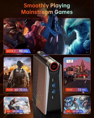 ACEMAGICIAN Mini PC, AMD Ryzen 9 6900HX(up to 4.9 GHz), 32GB DDR4 1TB NVME SSD Mini Tower PC, AMD Radeon 680M Mini Desktop Computer Support BT5.2/RGB Lights/HDMI/Type-C/Wifi6 in Saudi Arabia