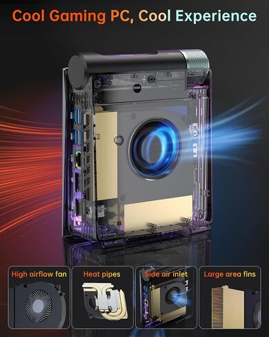 ACEMAGICIAN Mini PC, AMD Ryzen 9 6900HX(up to 4.9 GHz), 32GB DDR4 1TB NVME SSD Mini Tower PC, AMD Radeon 680M Mini Desktop Computer Support BT5.2/RGB Lights/HDMI/Type-C/Wifi6 in Saudi Arabia