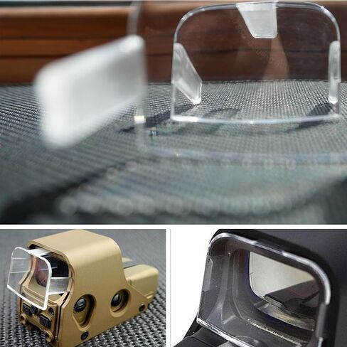 2 PCS Hunting Scope Lens Protector Cover, Resin Lens Protector, Clear Plastic Protector for Model 551 552 553 Holographic Scope in Saudi Arabia
