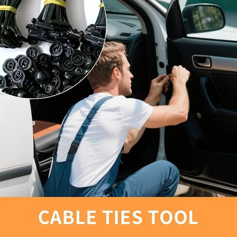 100PCS Nylon Universal Cable Tie Buckle, Heavy Duty Self-Locking Nylon Zip Ties Holder, Cable Tie Buckle Zip Tie, Zipper Clips, Multipurpose Plastic Cable Ties Tool for Car Daily Repair Quick Fix in Saudi Arabia