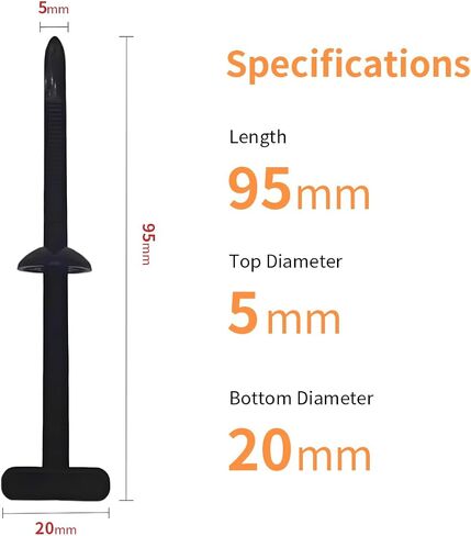 100PCS Nylon Universal Cable Tie Buckle, Heavy Duty Self-Locking Nylon Zip Ties Holder, Cable Tie Buckle Zip Tie, Zipper Clips, Multipurpose Plastic Cable Ties Tool for Car Daily Repair Quick Fix in Saudi Arabia
