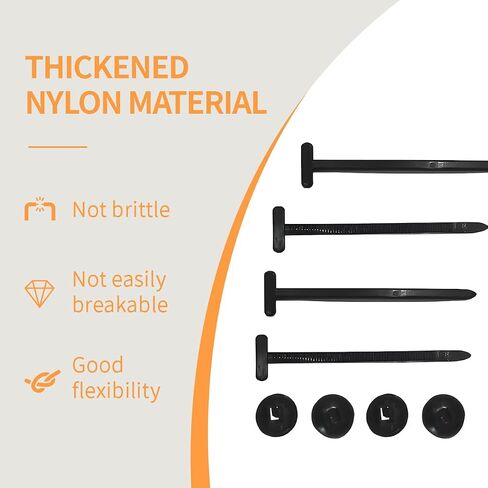 100PCS Nylon Universal Cable Tie Buckle, Heavy Duty Self-Locking Nylon Zip Ties Holder, Cable Tie Buckle Zip Tie, Zipper Clips, Multipurpose Plastic Cable Ties Tool for Car Daily Repair Quick Fix in Saudi Arabia