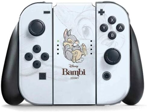 Skinit Decal Gaming Skin Compatible with Nintendo Switch (2017-2021) Joy-Con Controller - Officially Licensed Disney Bambi Thumper Sketched Portrait Design in Saudi Arabia