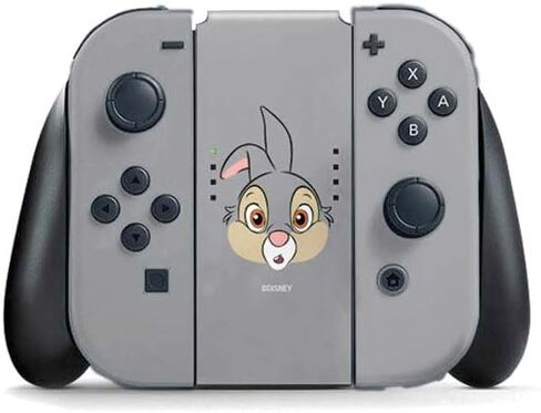 Skinit Decal Gaming Skin Compatible with Nintendo Switch (2017-2021) Joy-Con Controller - Officially Licensed Disney Bambi Thumper Sketched Portrait Design in Saudi Arabia