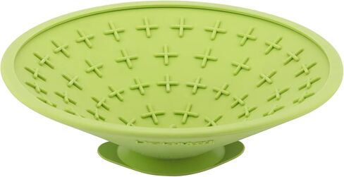 LickiMat Splash, Dog Slow Feeder Bowl Lick Mat, Boredom Anxiety Reducer, Sticks to Smooth Surface; Perfect for Food, Treats, Yogurt, or Peanut Butter. Fun Alternative to a Slow Feed Dog Bowl, Orange in Kuwait