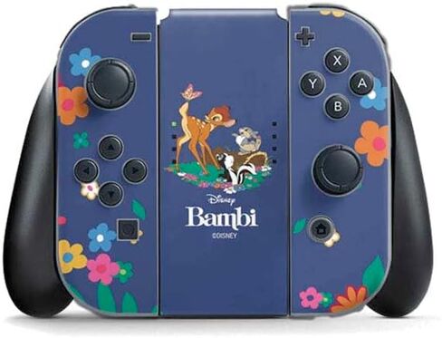 Skinit Decal Gaming Skin Compatible with Nintendo Switch (2017-2021) Joy-Con Controller - Officially Licensed Disney Bambi Thumper Sketched Portrait Design in Saudi Arabia