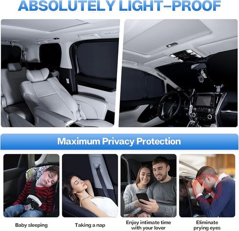 T TGBROS Privacy Sunshade مخصص مناسب لملحقات Honda CR-V 2012-2016 الزجاج الأمامي والنافذة الخلفية مجموعة كاملة من ظلال الشمس للسيارة كتل قابلة للطي والأشعة فوق البنفسجية تحافظ على برودة سيارتك 8 قطع in Kuwait