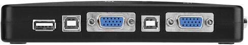 2 Port KVM Switcher, VGA Manual Switch Box, Video Sharing Adapter 1920X1440, Support Games, Plug and Play, with Mouse, for DOS, (4 People) in Saudi Arabia