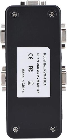 2 Port KVM Switcher, VGA Manual Switch Box, Video Sharing Adapter 1920X1440, Support Games, Plug and Play, with Mouse, for DOS, (4 People) in Saudi Arabia