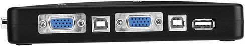 2 Port KVM Switcher, VGA Manual Switch Box, Video Sharing Adapter 1920X1440, Support Games, Plug and Play, with Mouse, for DOS, (4 People) in Saudi Arabia
