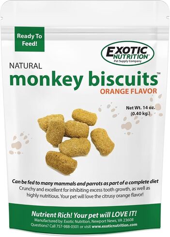 بسكويت القرد (قياسي، 3 رطل) - علاج البسكويت الصحي والمقرمش للكلاب البراري والببغاوات والسناجب والطائرات الشراعية السكر والهامستر والجرذان والقوارض والأمازون والببغاوات والكوكاتو والطيور والحيوانات الأليفة الصغيرة الأخرى in Saudi Arabia