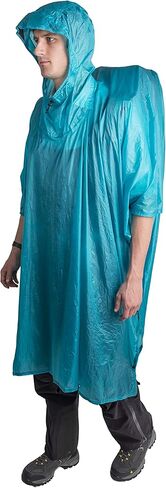معطف مطر من Sea to Summit Ultra-SIL Nano Tarp Poncho 4 في 1، غطاء حزمة، ملاءة أرضية، ومأوى، ليموني in Saudi Arabia
