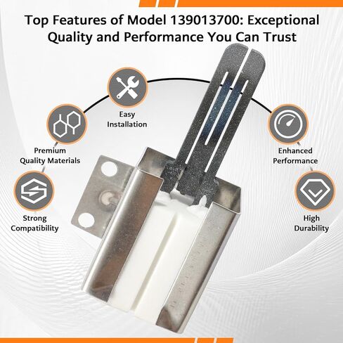 139013700 Oven Bake Igniter ، يحل محل 3016039 AP5805208 PS8770164 EAP8770164 ، متوافق مع علامة Kenmore Frigidaire Electrolux ، مقابل 79040302410 FFGS3025PSA ECT. نماذج أخرى ، ضمان سنة واحدة in Kuwait