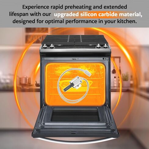 139013700 Oven Bake Igniter ، يحل محل 3016039 AP5805208 PS8770164 EAP8770164 ، متوافق مع علامة Kenmore Frigidaire Electrolux ، مقابل 79040302410 FFGS3025PSA ECT. نماذج أخرى ، ضمان سنة واحدة in Kuwait