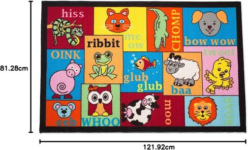 DII Playmat Play Rug Educational Area Rug for Kids, Babt, Toddler, 40x60, Perfect Carpet for Children Bedroom, Playroom, Nursery Room, and Game Room-Numbers in Saudi Arabia