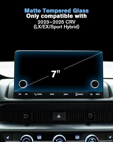 For 2023~2025 CRV (Hybrid/EX-L/Sport/Touring)&2026 CRV Sport Touring Hybrid Screen Protector 9 Inch Matte Anti-Glare Tempered Glass Touchscreen *1 Accessories - No More Glare&Fingerprint in Kuwait