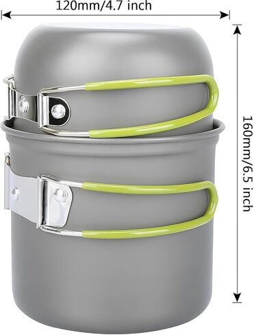 أدوات طهي للتخييم من ELK للتخييم في الهواء الطلق والمشي لمسافات طويلة وحقائب الظهر والنزهات - صغيرة الحجم وخفيفة الوزن وقابلة للحمل in Kuwait