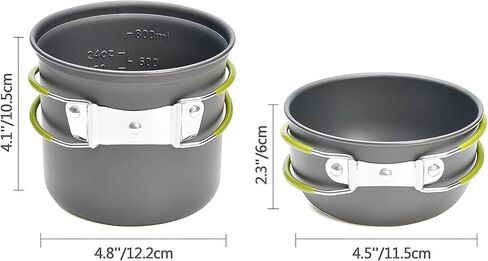أدوات طهي للتخييم من ELK للتخييم في الهواء الطلق والمشي لمسافات طويلة وحقائب الظهر والنزهات - صغيرة الحجم وخفيفة الوزن وقابلة للحمل in Kuwait