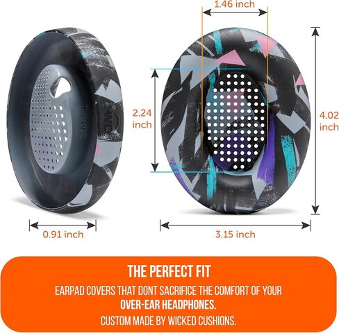 WC Sweatz و Bandz Bundle Pack لسماعات Sony WH-1000XM4 | أغطية العرق وغطاء عقال | 90 أسود in Kuwait