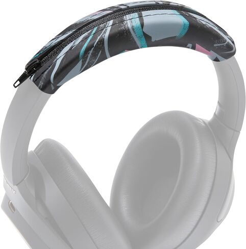 WC Sweatz و Bandz Bundle Pack لسماعات Sony WH-1000XM4 | أغطية العرق وغطاء عقال | 90 أسود in Kuwait