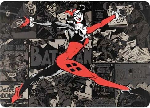 Skinit Decal Laptop Skin Compatible with MacBook Air 13in M4 (2025) - Officially Licensed DC Comics Harley Quinn Vintage Action Pose Pattern Design in Saudi Arabia