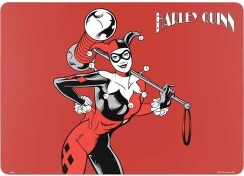 Skinit Decal Laptop Skin Compatible with MacBook Air 13in M4 (2025) - Officially Licensed DC Comics Harley Quinn Vintage Action Pose Pattern Design in Saudi Arabia