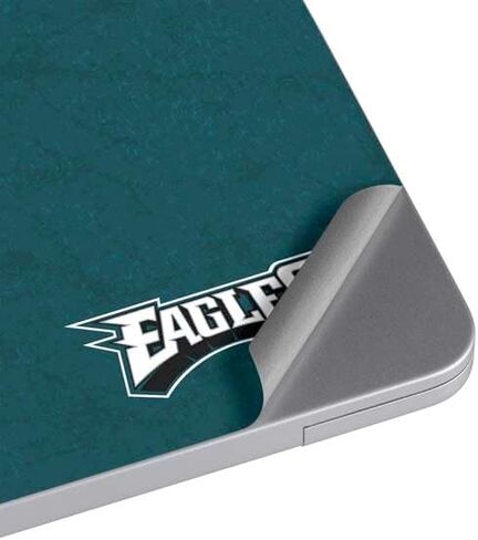 Skinit Decal Laptop Skin Compatible with MacBook Air 13in M4 (2025) - Officially Licensed NFL Philadelphia Eagles Distressed Design in Saudi Arabia
