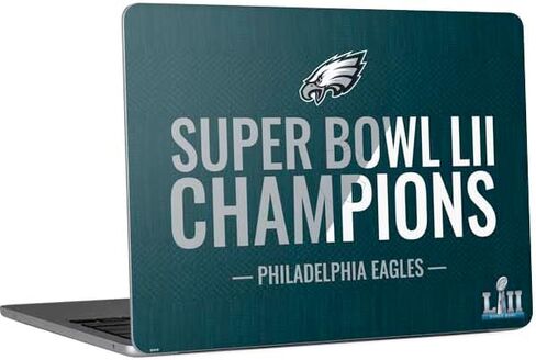 Skinit Decal Laptop Skin Compatible with MacBook Air 13in M4 (2025) - Officially Licensed NFL Philadelphia Eagles Distressed Design in Saudi Arabia