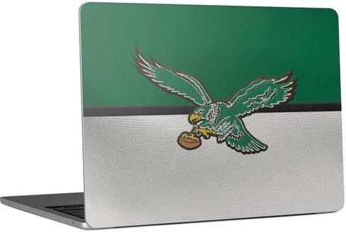 Skinit Decal Laptop Skin Compatible with MacBook Air 13in M4 (2025) - Officially Licensed NFL Philadelphia Eagles Distressed Design in Saudi Arabia