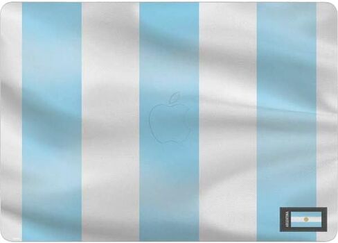 Skinit Decal Laptop Skin Compatible with MacBook Air 13in M4 (2025) - Argentina Soccer Flag Design in Saudi Arabia