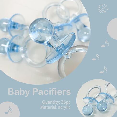 لهايات أطفال أدوروكس 144 صغيرة من الأكريليك باللون الأزرق لتزيين طاولة حمام الطفل (144 قطعة) in Kuwait