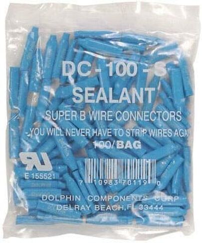 TELCO Super Crimp Gel Beanies by Dolphin UL المدرجة في القائمة 1000 B المنبه ، CCTV in Kuwait