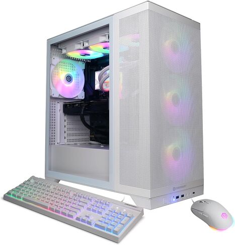 CyberPowerPC Gamer Supreme Gaming PC, AMD Ryzen 7 7800X3D 4.2GHz, GeForce RTX 5060 Ti 16GB, 32GB DDR5, 2TB PCIe 4.0 SSD, WiFi Ready & Windows 11 Home (SLC9600A) in Saudi Arabia