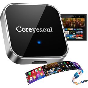 Car TV Mate Pro Max,Plug and Play Wireless CarPlay&Android Auto Adapter with HDMI Input for TV Sticks and Game Consoles,CarPlay and Android Auto T V Adapter