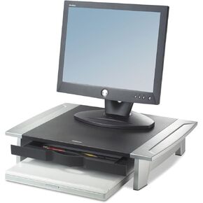 Fellowes 8031101 Monitor Riser,Adjustable,19-7/8-Inch x14-1/16-Inch x4-Inch -6-1/2-Inch,BK/SR