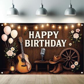 Western Cowboy Birthday Backdrop Pink Boots Hat Gold Coins Cactus Stars Wooden Photography Background Wild West Rustic Cowgirl Party Decorations Photo Booth Studio Props 71 x 43 Inch