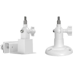 Holicfun Solar Panel Gutter Mount and Camera Wall Mount Bundle - Fits Ring, Blink, Eufy, Arlo, Wyze, and More - White