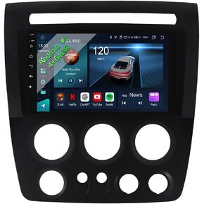 ASURE 9 inch Car Radio Upgrade for Hummer H3 2006-2010 Standard-spec Version Cars,8Core 4G+64G Android GPS Navigation Dash Unit,Carplay & Android Auto Stereo Receiver,1280x720 HD Touchscreen