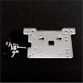 C4Labs Zebra Vesa Arm Plate - Acrylic - for Raspberry Pi 4 B و 3B+ و 3 و PI 2 و Pi B+ Arduino: Clear