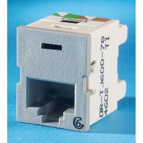 Ortronics / Legrand, Cat 6 (180°) Ortronics Clarity TracJack, Termination: 110, Material: High Impact UL 94V-0 Thermoplastic, Color: Gray, Qty: 1