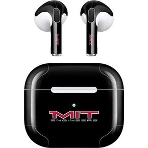 Skinit Decal Audio Skin Compatible with Apple AirPods (3rd Gen, 2021) - Officially Licensed MIT Engineers Black Design