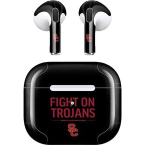 Skinit Decal Audio Skin Compatible with Apple AirPods (3rd Gen, 2021) - Officially Licensed Fight On Trojans Design
