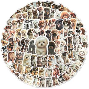 100 PCS Cute Dog Sticker Waterproof Vinyl Funny Water Bottle Stickers for Laptop Phone Diary Luggage Cute Dog Stickers for Kids Teens Family Friend Party